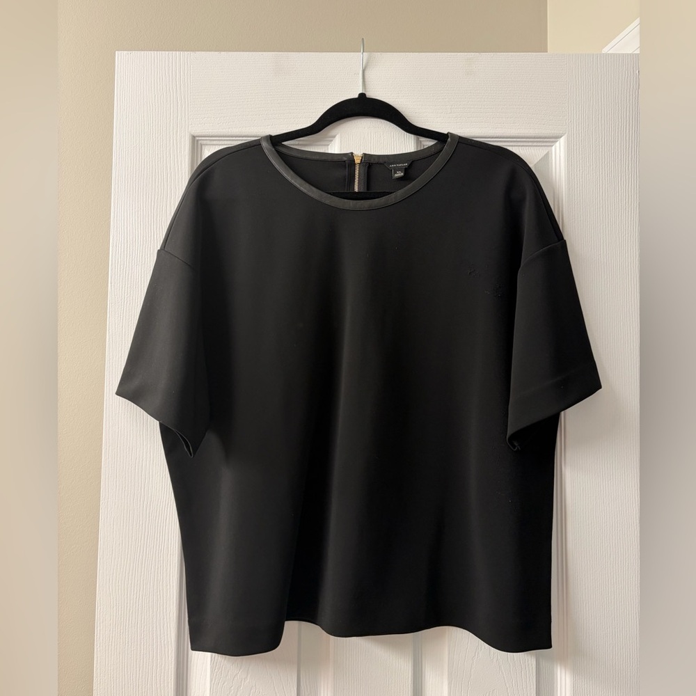 Ann Taylor Black Relaxed Fit Blouse